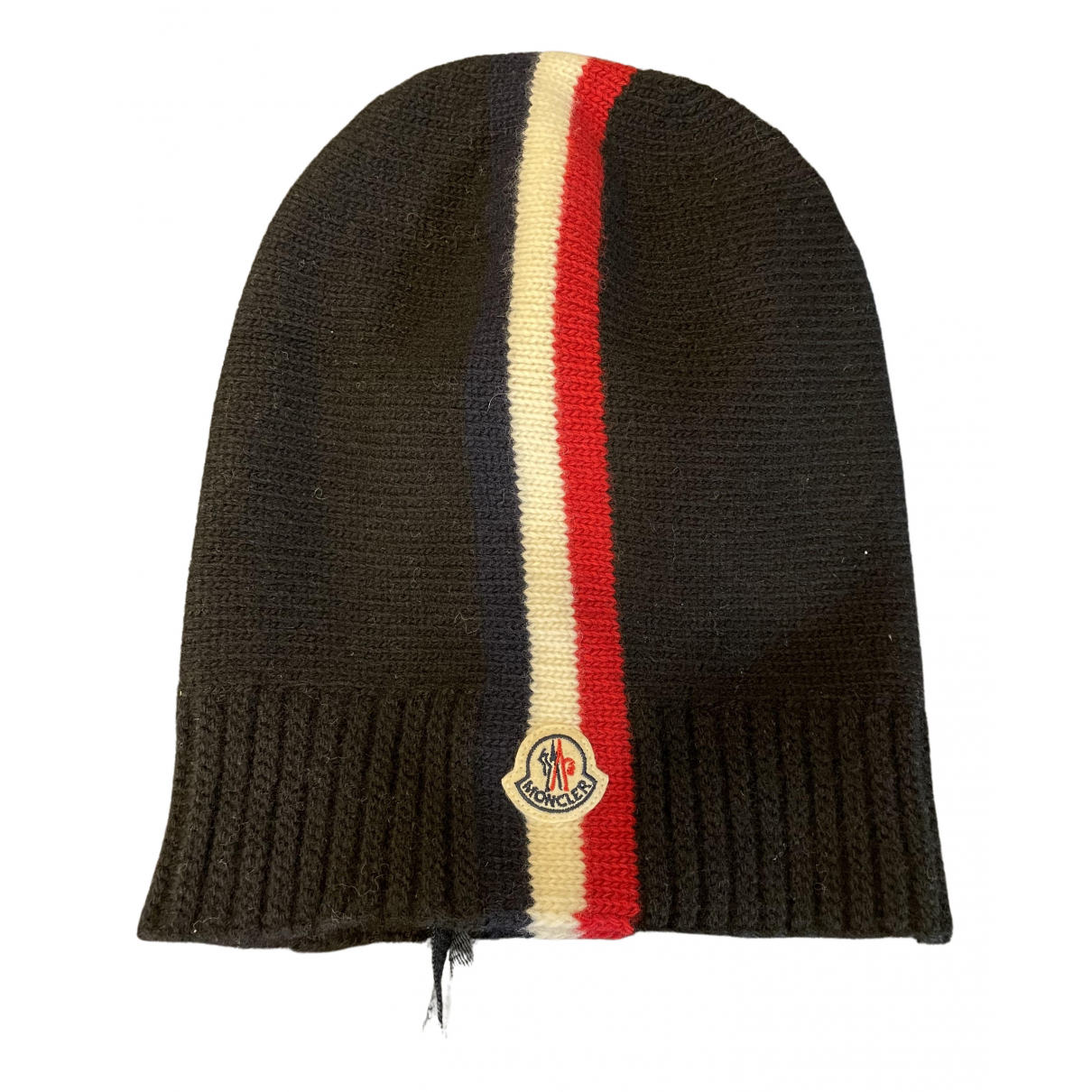 Wool hat Moncler Black size L 